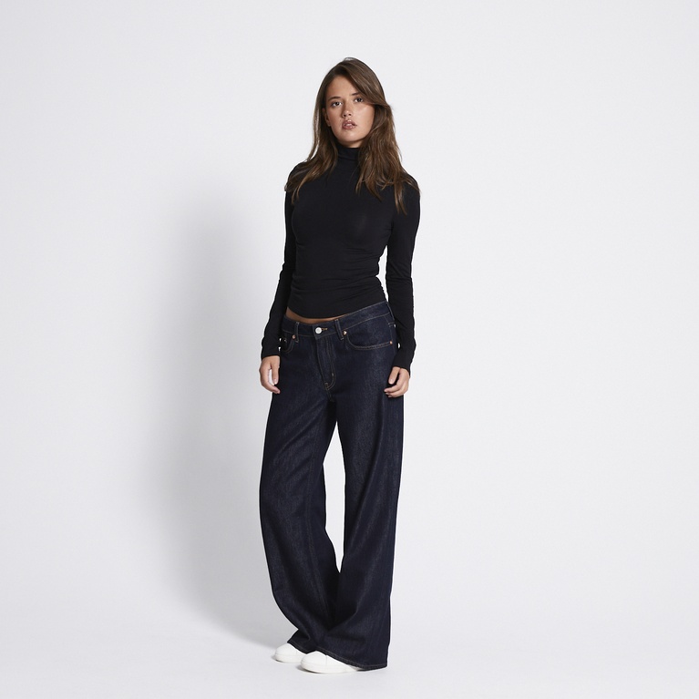 Soft feel polo top "Eline" Black